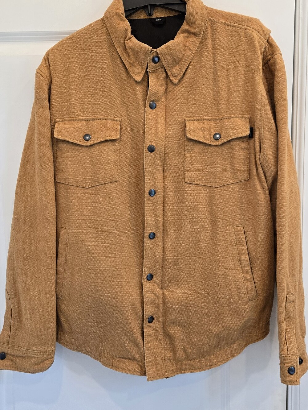 First MFG Co Moto Shirt Waxed Canvas Motorcycle Jacket Men’s XXL